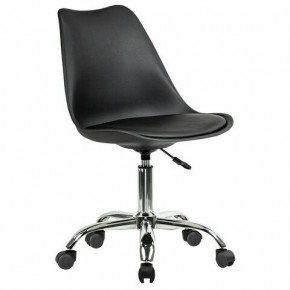 Кресло стул BRABIX "Eames MG-310 CH", хром, пластик черный, экокожа черная, 532925 в Первоуральске - pervouralsk.mebel24.online | фото 2