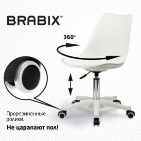 Кресло стул BRABIX "Eames MG-310 PL", пластик белый, экокожа белая, 532926 в Первоуральске - pervouralsk.mebel24.online | фото 5