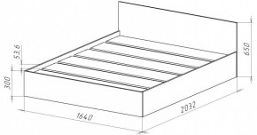 НИЦЦА-14 Кровать 1600 с настилом ЛДСП (НЦ.14) в Первоуральске - pervouralsk.mebel24.online | фото 3