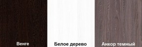 Кровать-чердак Пионер 1 (800*1900) Белое дерево, Анкор темный, Венге в Первоуральске - pervouralsk.mebel24.online | фото 3