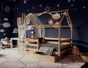 Кровать-домик 80*160 без покраски в Первоуральске - pervouralsk.mebel24.online | фото
