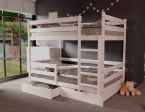 Кровать двухъярусная без крыши 80*160 Белый в Первоуральске - pervouralsk.mebel24.online | фото 1