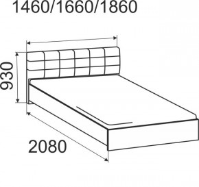 Кровать Лита с подъемным механизмом 1800*2000 в Первоуральске - pervouralsk.mebel24.online | фото 3