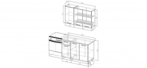 Кухонный гарнитур Антик 1200 (Стол. 38мм) в Первоуральске - pervouralsk.mebel24.online | фото 2