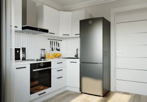 Кухонный гарнитур Белый Глянец 2200*1000 (Стол. 26мм) в Первоуральске - pervouralsk.mebel24.online | фото