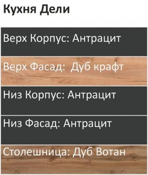 Кухонный гарнитур Дели 2200 (Стол. 38мм) в Первоуральске - pervouralsk.mebel24.online | фото 3