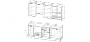 Кухонный гарнитур Санторини 2400 h950 (Стол. 38мм) в Первоуральске - pervouralsk.mebel24.online | фото 2