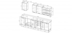 Кухонный гарнитур Санторини 2800 (Стол. 38мм) в Первоуральске - pervouralsk.mebel24.online | фото 2