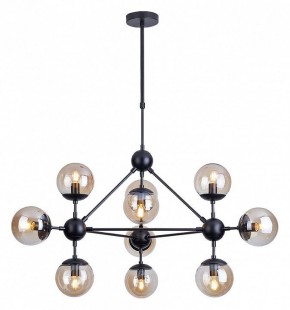 Люстра на штанге Arte Lamp Bolla A1664SP-10BK в Первоуральске - pervouralsk.mebel24.online | фото