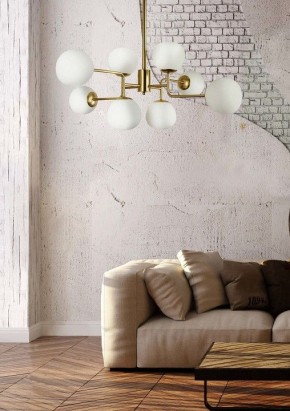 Люстра на штанге Maytoni Erich MOD221-PL-08-G в Первоуральске - pervouralsk.mebel24.online | фото 4