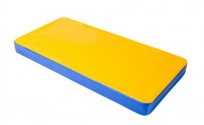 Мат гимнастический 1х0,5х0,08м цв. синий-желтый в Первоуральске - pervouralsk.mebel24.online | фото 1