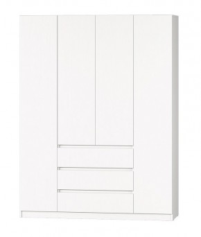 МС "Хилтон" Шкаф №1 1600 (Белый текстурный) в Первоуральске - pervouralsk.mebel24.online | фото 2