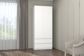 МС "Хилтон" Шкаф №3 900 (Белый текстурный) в Первоуральске - pervouralsk.mebel24.online | фото