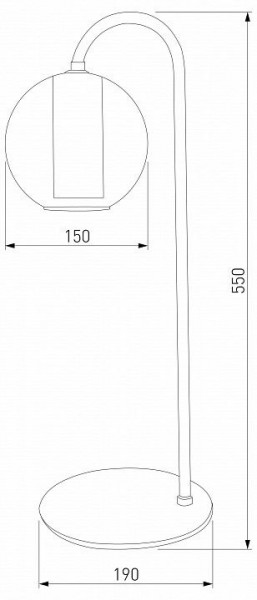 Настольная лампа декоративная Eurosvet Cobble 80508/1 дымчатый в Первоуральске - pervouralsk.mebel24.online | фото 2