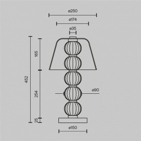 Настольная лампа декоративная Maytoni Amulet MOD555TL-L8G3K в Первоуральске - pervouralsk.mebel24.online | фото 4