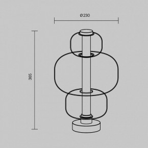 Настольная лампа декоративная Maytoni Atmos MOD364TL-L15W3K в Первоуральске - pervouralsk.mebel24.online | фото 5