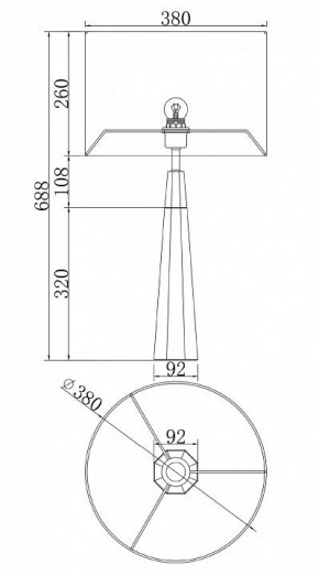 Настольная лампа декоративная Maytoni Bianco Z030TL-01BS2 в Первоуральске - pervouralsk.mebel24.online | фото 3