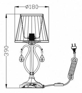 Настольная лампа декоративная Maytoni Brionia ARM172-01-G в Первоуральске - pervouralsk.mebel24.online | фото 2