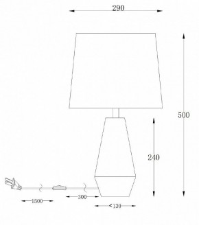 Настольная лампа декоративная Maytoni Calvin Table Z181-TL-01-B в Первоуральске - pervouralsk.mebel24.online | фото 2