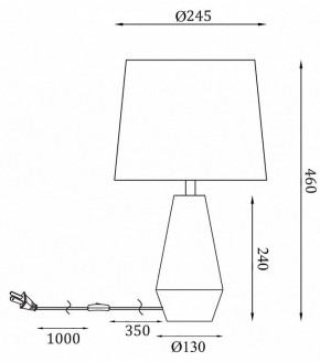 Настольная лампа декоративная Maytoni Calvin Table Z181-TL-01-W в Первоуральске - pervouralsk.mebel24.online | фото 2