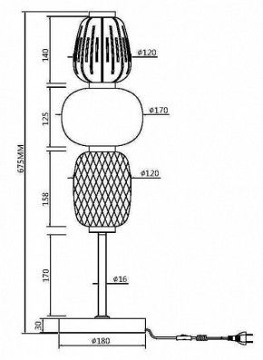 Настольная лампа декоративная Maytoni Pattern MOD267TL-L28CH3K в Первоуральске - pervouralsk.mebel24.online | фото 4