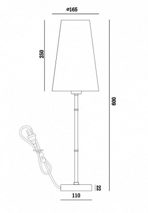 Настольная лампа декоративная Maytoni Zaragoza H001TL-01BS в Первоуральске - pervouralsk.mebel24.online | фото 4