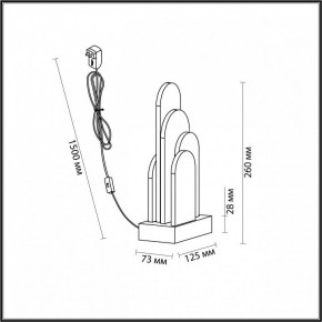 Настольная лампа декоративная Odeon Light Foros 5437/12TL в Первоуральске - pervouralsk.mebel24.online | фото 5