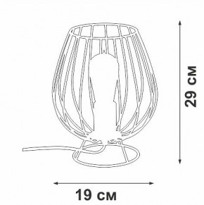 Настольная лампа декоративная Vitaluce V4296 V4296-0/1L в Первоуральске - pervouralsk.mebel24.online | фото 3