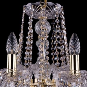 Подвесная люстра Bohemia Ivele Crystal 1402 1402/10/240/G/Leafs в Первоуральске - pervouralsk.mebel24.online | фото 4