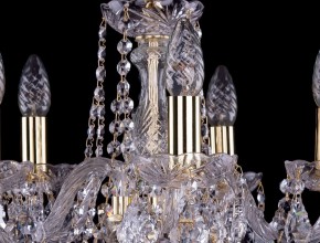 Подвесная люстра Bohemia Ivele Crystal 1402 1402/5/141/G/Leafs в Первоуральске - pervouralsk.mebel24.online | фото 3