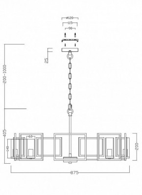 Подвесная люстра Maytoni Bowi H009PL-08G в Первоуральске - pervouralsk.mebel24.online | фото 4