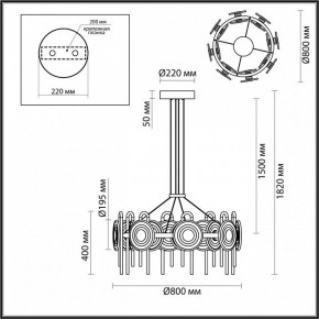 Подвесная люстра Odeon Light Magnet 5407/92L в Первоуральске - pervouralsk.mebel24.online | фото 6