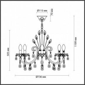 Подвесная люстра Odeon Light Versia 4977/8 в Первоуральске - pervouralsk.mebel24.online | фото 6