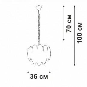 Подвесная люстра Vitaluce V5887 V5887-8/4 в Первоуральске - pervouralsk.mebel24.online | фото 4