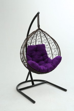 Подвесное кресло Бароло (коричневый/фиолетовый) в Первоуральске - pervouralsk.mebel24.online | фото