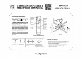 Потолочная люстра Lightstar Palla 739023 в Первоуральске - pervouralsk.mebel24.online | фото 2