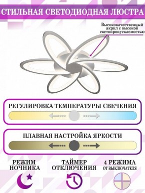 Потолочная люстра Natali Kovaltseva Smart home LED LAMPS 81217 в Первоуральске - pervouralsk.mebel24.online | фото 5