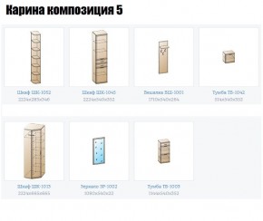 Прихожая Карина (модульная) в Первоуральске - pervouralsk.mebel24.online | фото 2