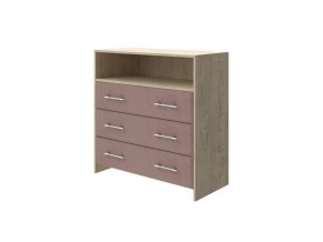 PROxSON Комод Varna (ЛДСП Бунратти+ткань Бунратти/Ultra Горячий шоколад) 90x40 в Первоуральске - pervouralsk.mebel24.online | фото