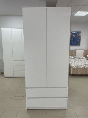 Шкаф 2-ств. с 2 ящиками "Бьянко" в Первоуральске - pervouralsk.mebel24.online | фото 3