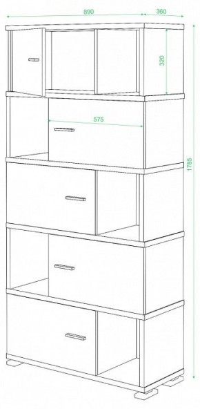 Шкаф комбинированный Домино СБ-30/5 в Первоуральске - pervouralsk.mebel24.online | фото 2
