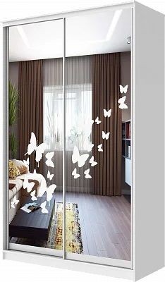 Шкаф-купе ХИТ 24-12-66 БАБОЧКИ в Первоуральске - pervouralsk.mebel24.online | фото