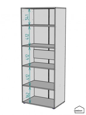 Шкаф Linnea MHR-2-2 2050х800х510 (Белый-М 11.1.2) в Первоуральске - pervouralsk.mebel24.online | фото 3