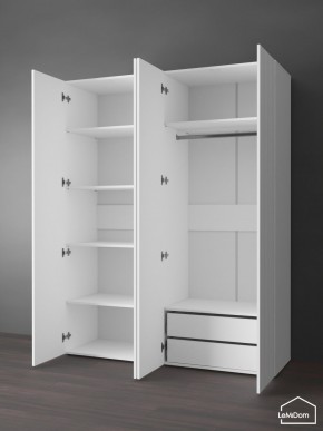 Шкаф Linnea MHR-4PO-2 2050х1600х510 (Белый-М 11.1.2) в Первоуральске - pervouralsk.mebel24.online | фото 5