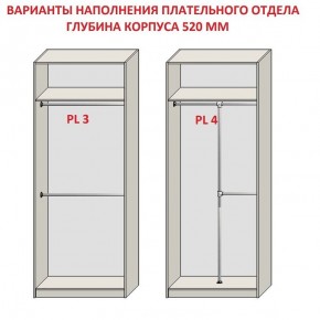 Шкаф распашной серия «ЗЕВС» (PL3/С1/PL2) Серый камень/Небраска натуральный в Первоуральске - pervouralsk.mebel24.online | фото 10
