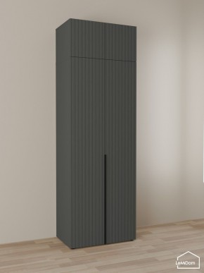 Шкаф с антресолью Linnea MHR-2A-1 2450х800х510 (Графит-М 11.1.25) в Первоуральске - pervouralsk.mebel24.online | фото