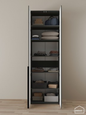 Шкаф с антресолью Linnea MHR-2A-2 2450х800х510 (Графит-М 11.1.25) в Первоуральске - pervouralsk.mebel24.online | фото 4