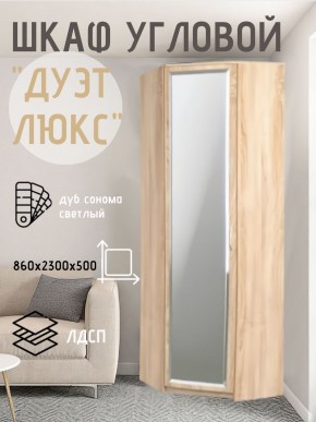 Шкаф угловой Дуэт Люкс с зеркалом в Первоуральске - pervouralsk.mebel24.online | фото