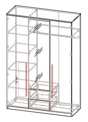 Спальный гарнитур Роксана (модульный) ЯШС в Первоуральске - pervouralsk.mebel24.online | фото 5