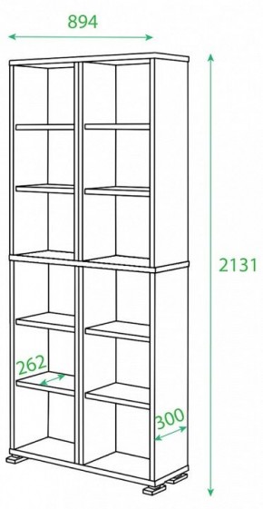 Стеллаж Домино ПУ-30-1 в Первоуральске - pervouralsk.mebel24.online | фото 2
